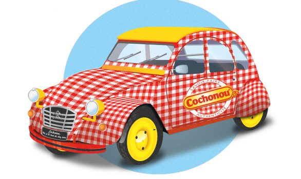 Cochonou 2CV - tour de France